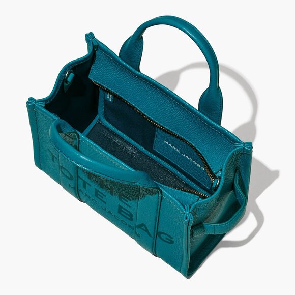 MARC JACOBS The Leather Small Tote – Harbor Blue - Picture 4 of 10